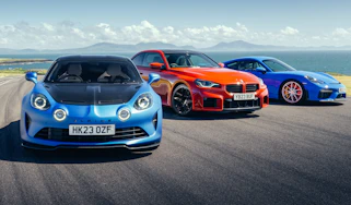 BMW M2 v Porsche Cayman GT4 v Alpine A110 R track