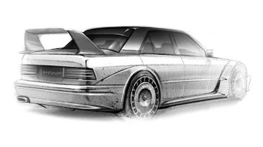 HWA EVO Mercedes-Benz 190E 2.5-16 Evo II restomod