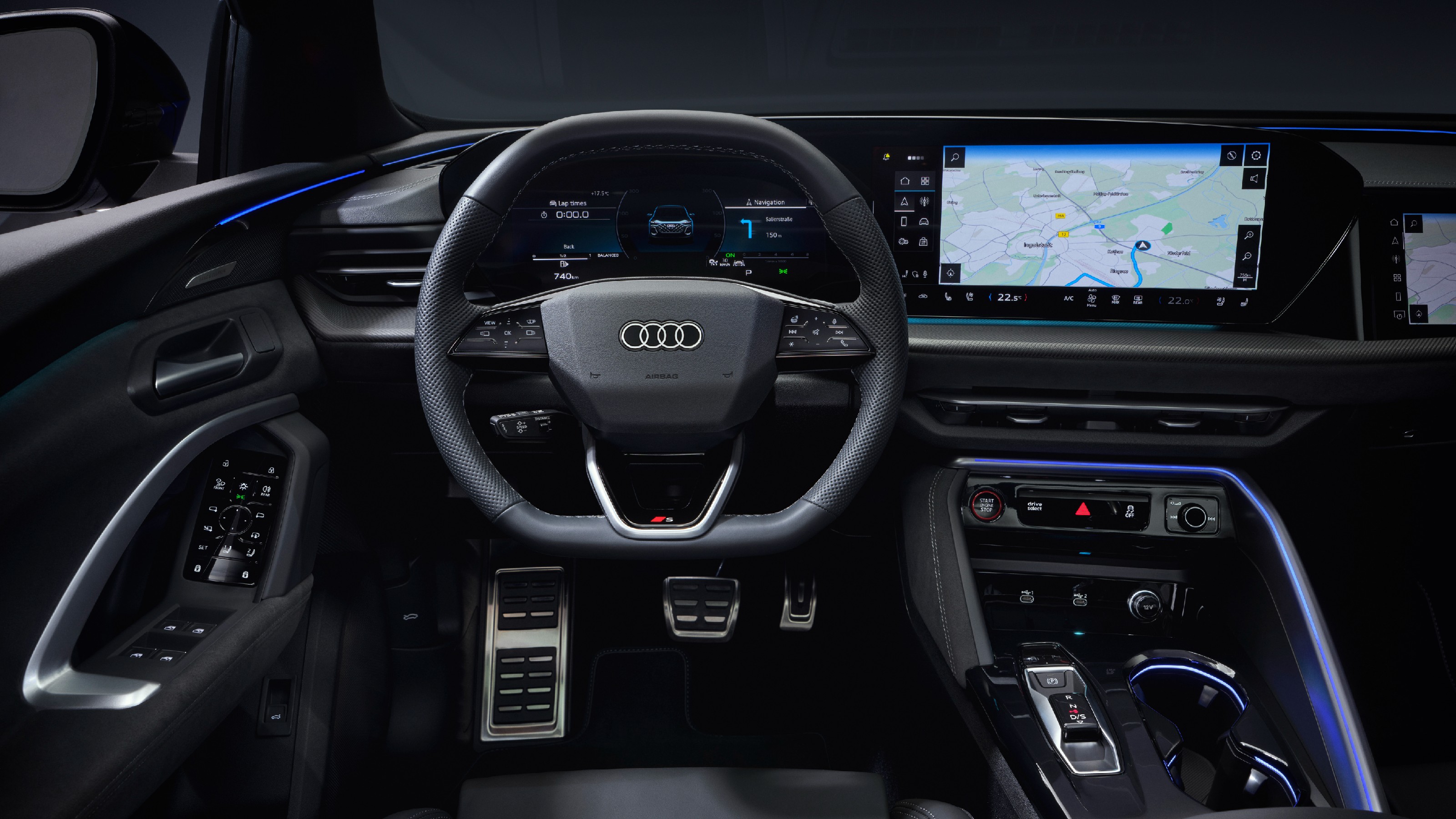Audi SQ5 driver's view