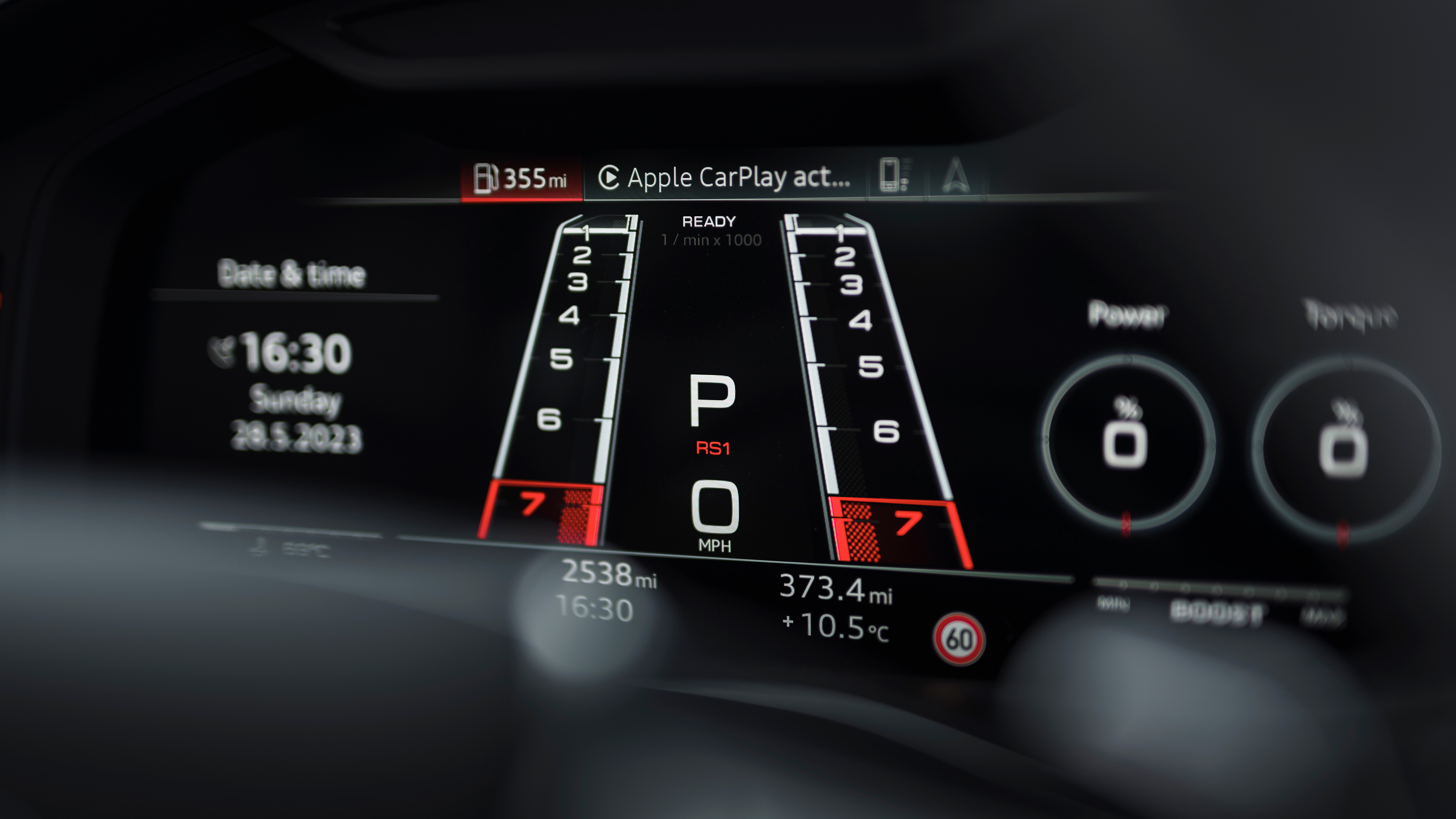 Audi RS6 Performance – dashboard