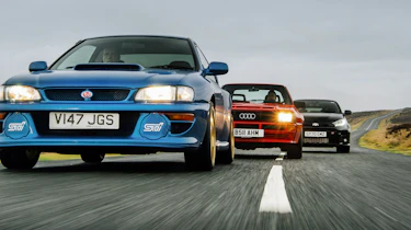 Audi Sport Quattro v Subaru Impreza 22B v Toyota GR Yaris
