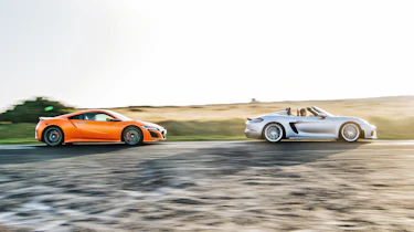 Honda NSX v Porsche 718 Spyder