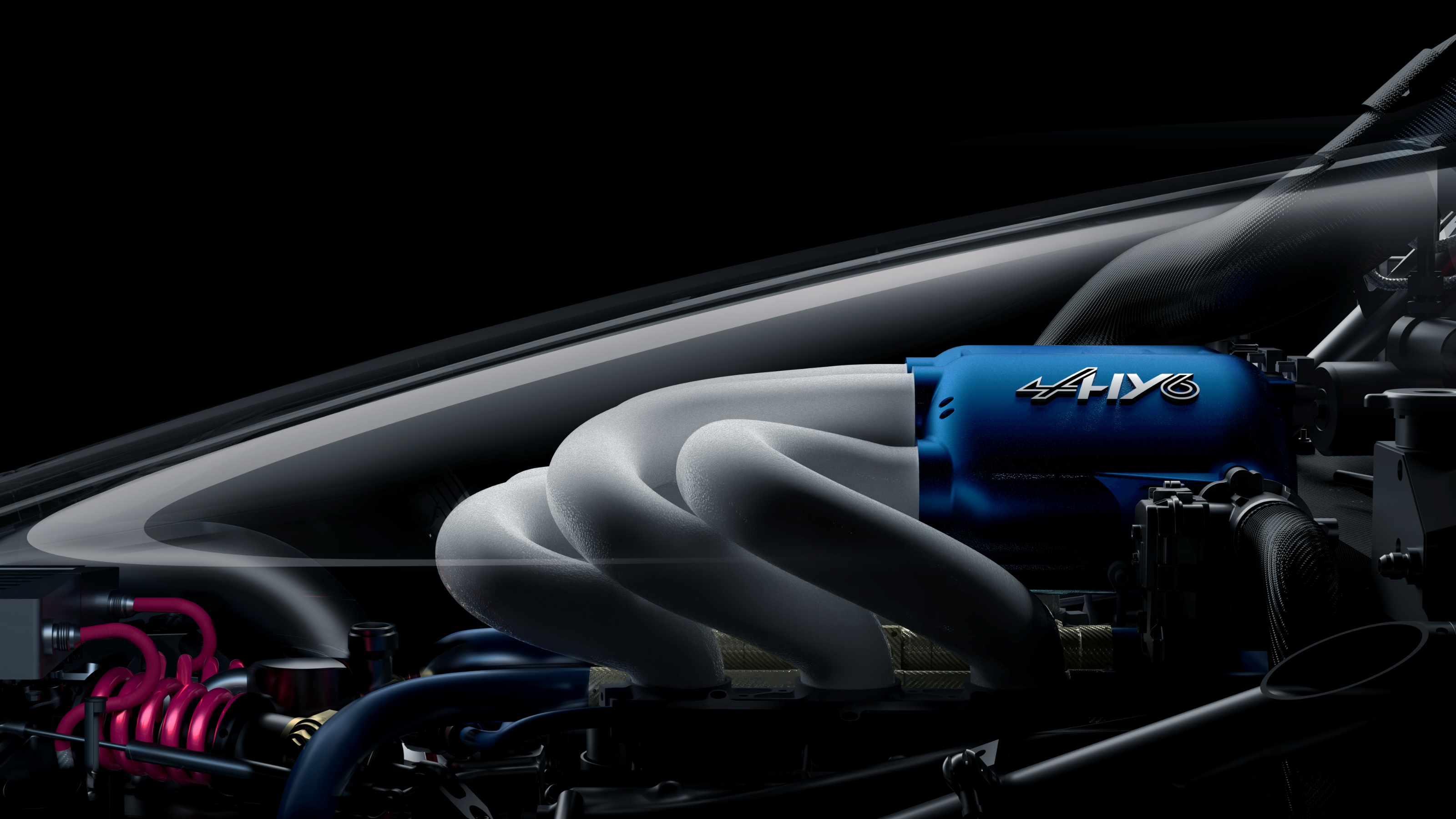 Alpine Alpenglow Hy6 engine