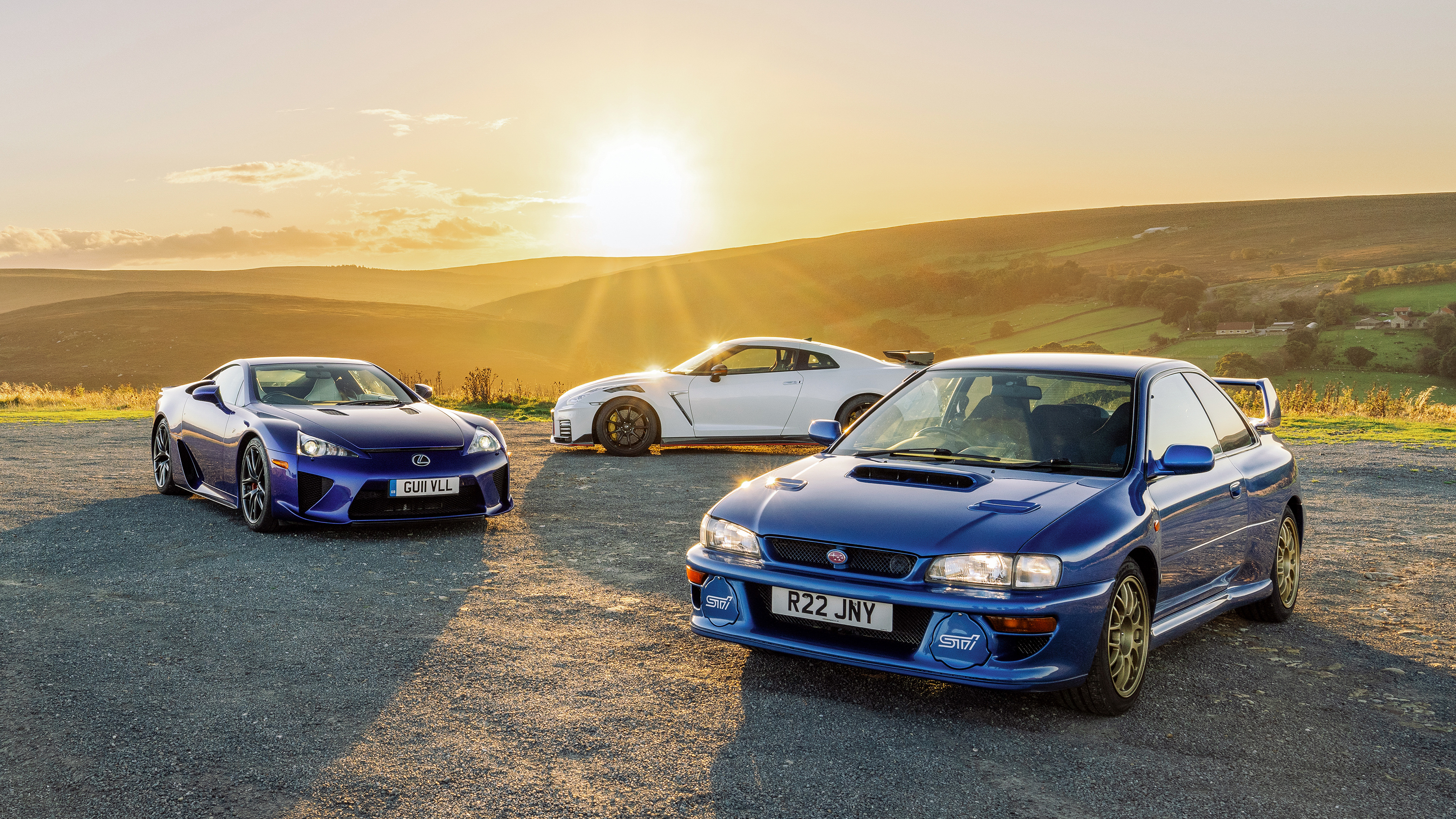 Lexus LFA v Nissan GT-R Nismo v Subaru Impreza 22B