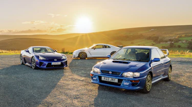 Lexus LFA v Nissan GT-R Nismo v Subaru Impreza 22B