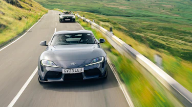 BMW Z4 M40i Handschalter and Toyota Supra