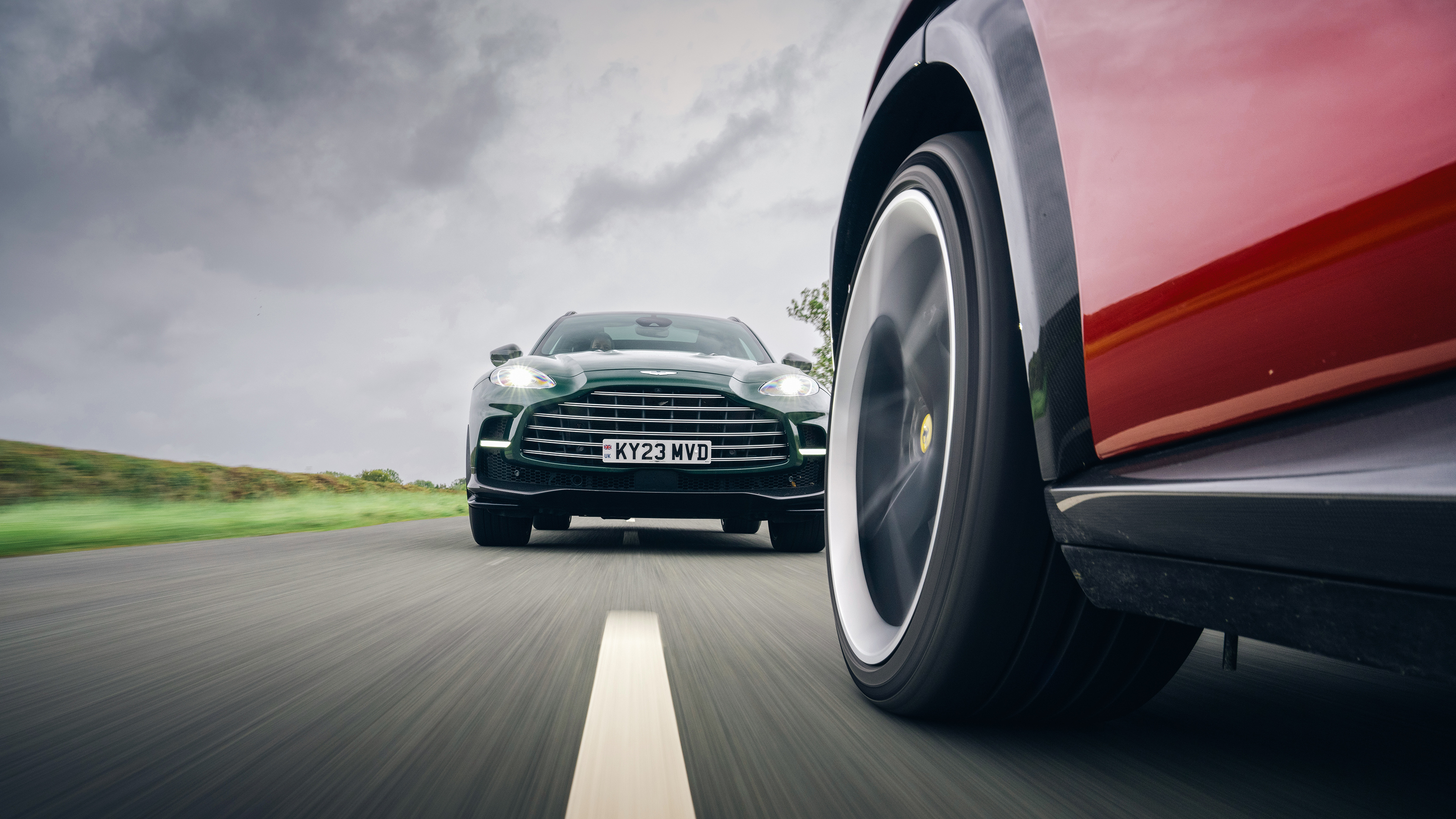 Ferrari Purosangue v Aston Martin DBX707 – front