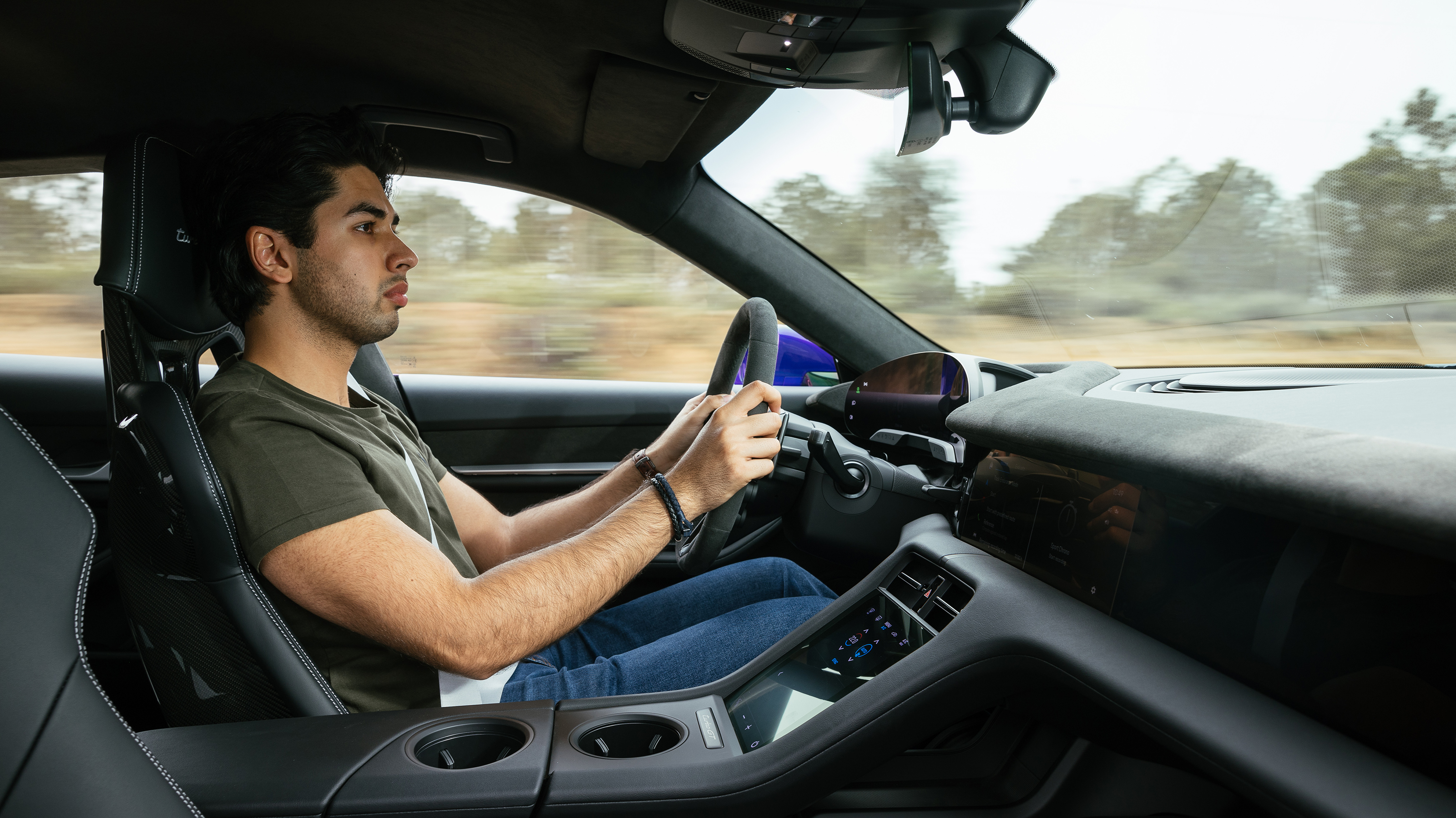 Porsche Taycan Turbo GT – interior driving