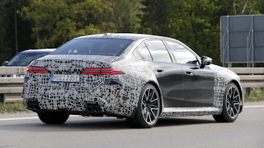 BMW M5 spy shots – rear