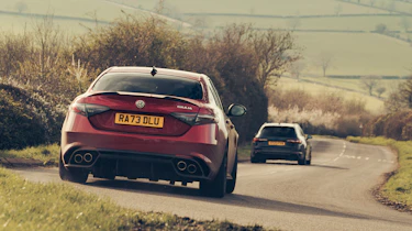Alfa Romeo Giulia Quadrifoglio v Audi RS4 Competition