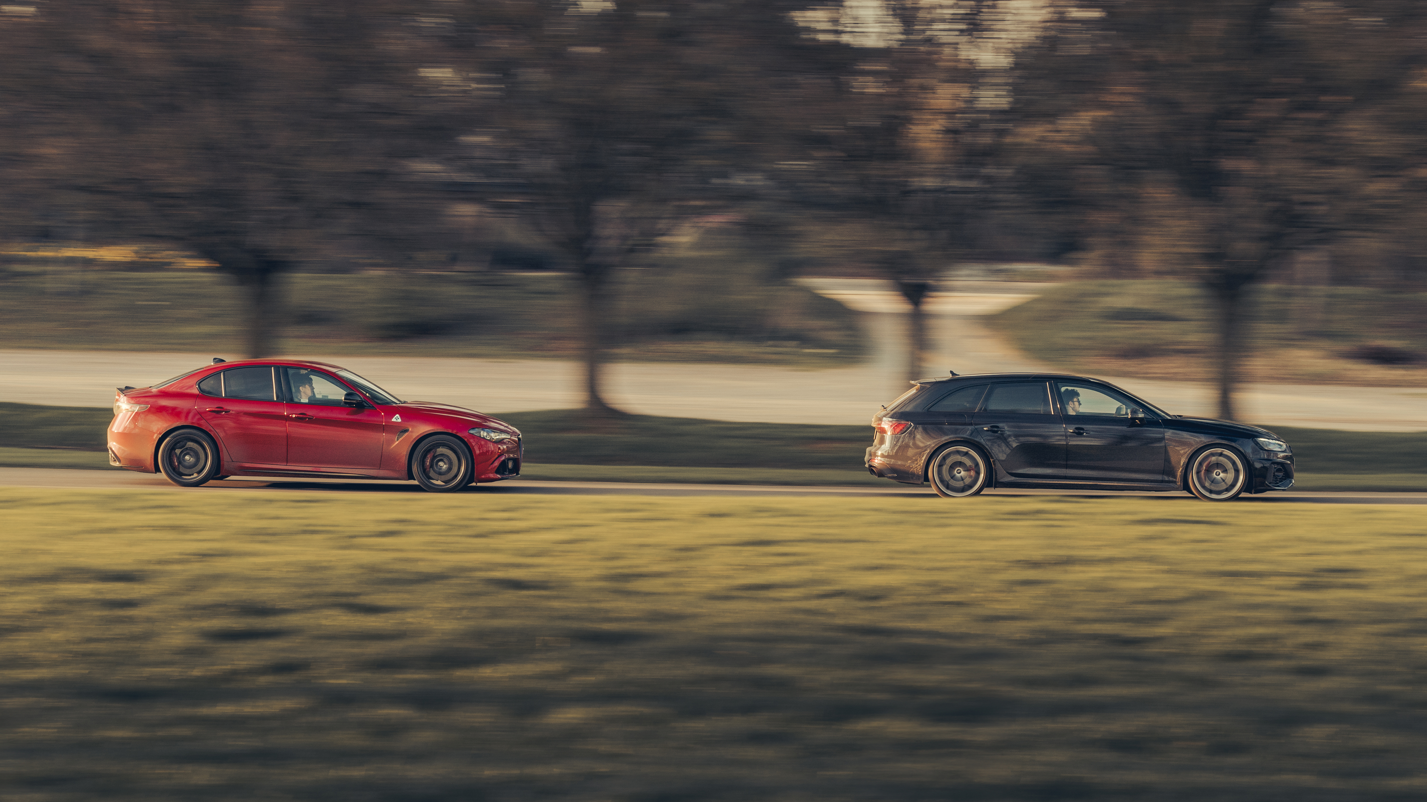 Alfa Romeo Giulia Quadrifoglio v Audi RS4 Competition