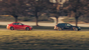 Alfa Romeo Giulia Quadrifoglio v Audi RS4 Competition