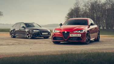 Alfa Romeo Giulia Quadrifoglio v Audi RS4 Competition