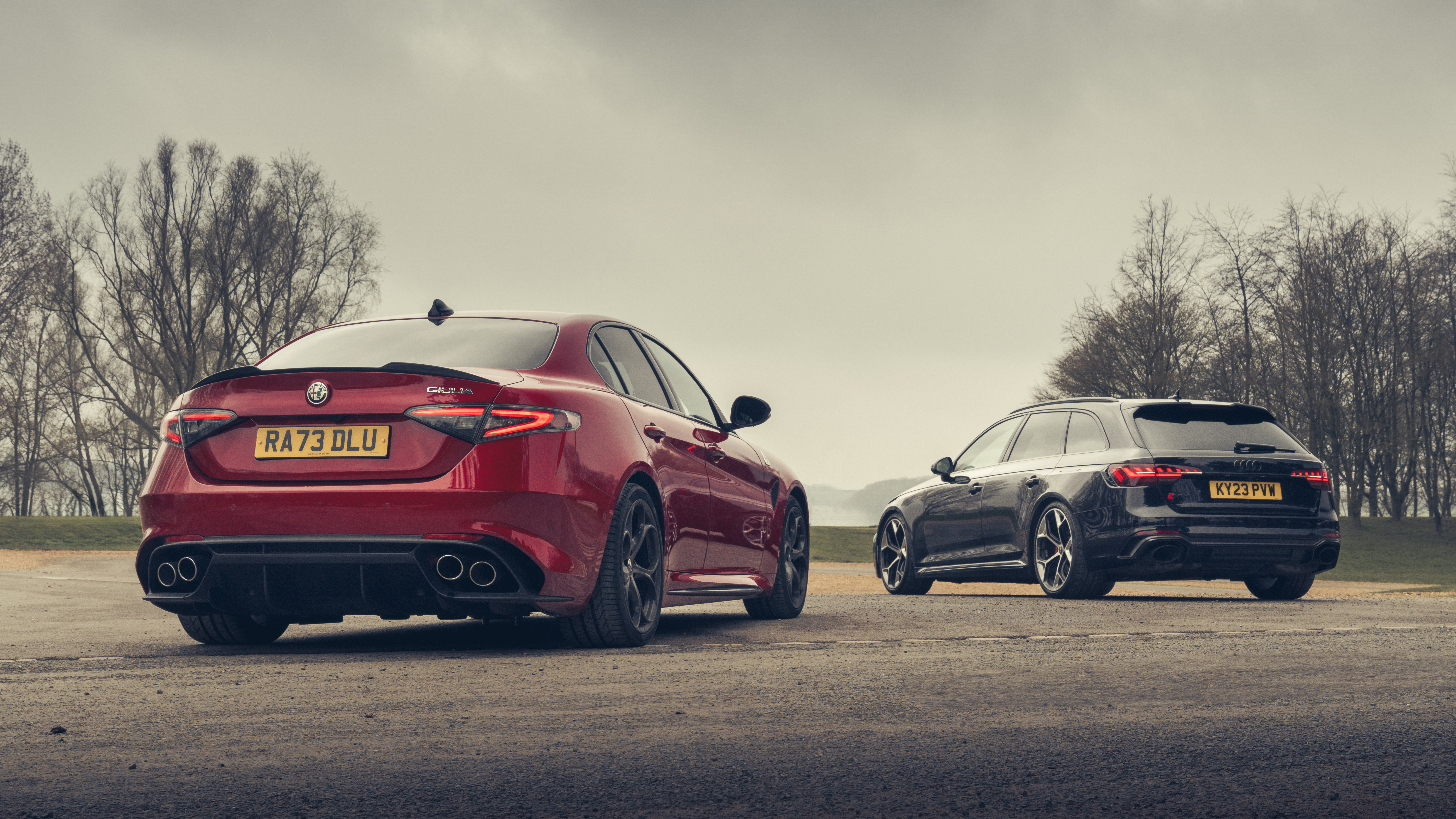 Alfa Romeo Giulia Quadrifoglio v Audi RS4 Competition