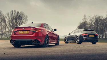 Alfa Romeo Giulia Quadrifoglio v Audi RS4 Competition