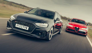 Alfa Romeo Giulia Quadrifoglio v Audi RS4 Competition