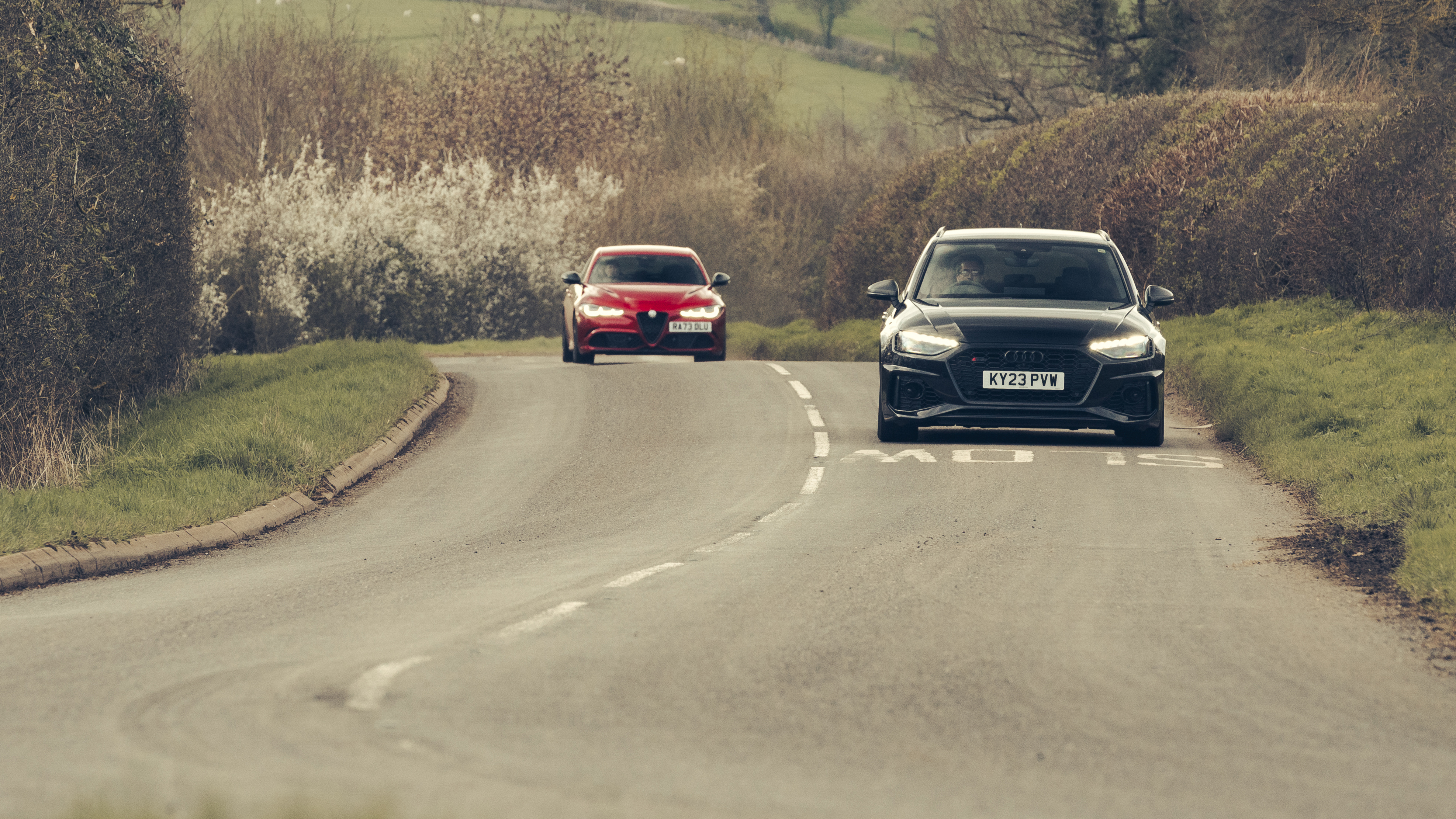 Alfa Romeo Giulia Quadrifoglio v Audi RS4 Competition