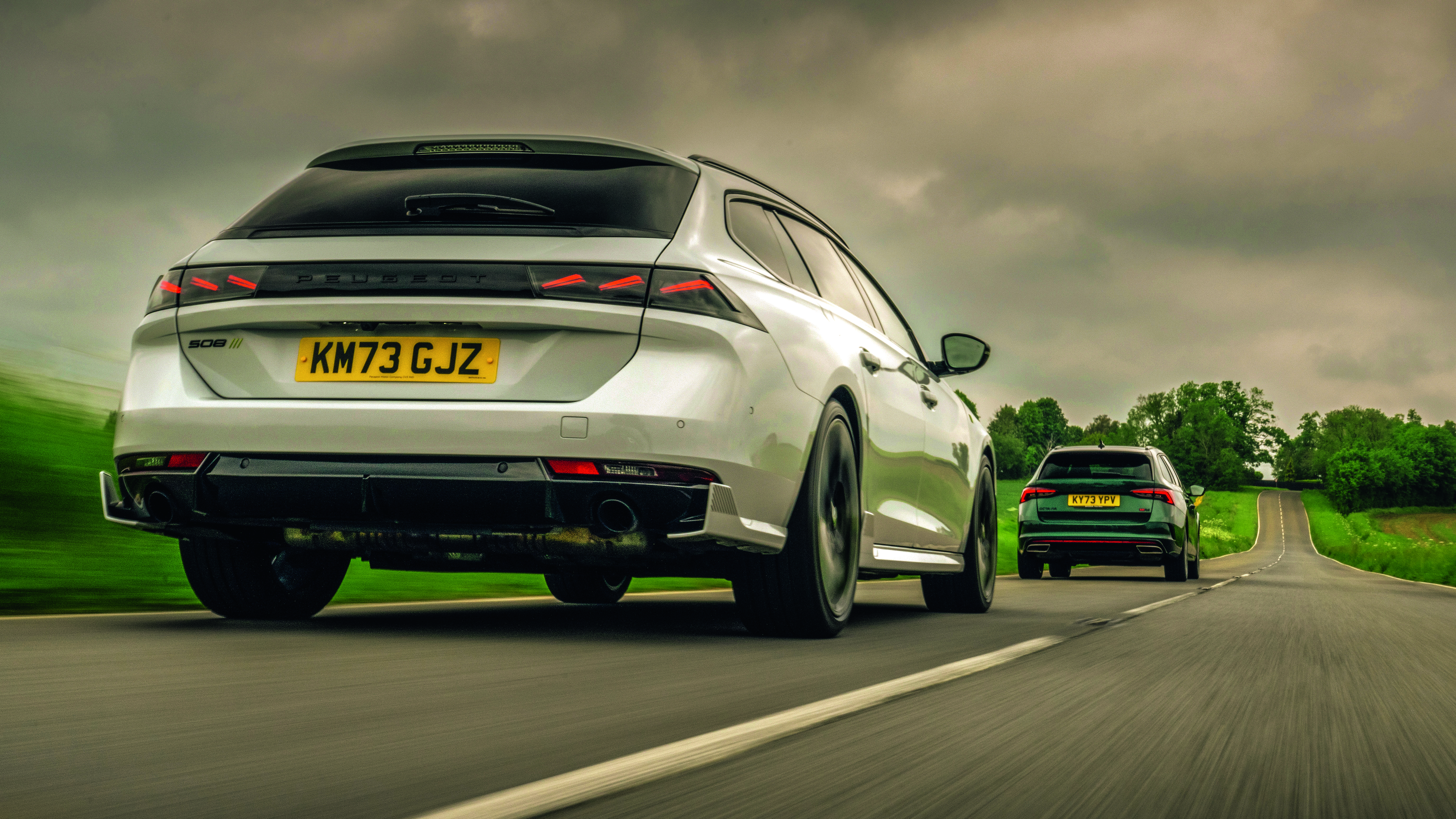 Peugeot 508 PSE and Skoda Octavia vRS estate