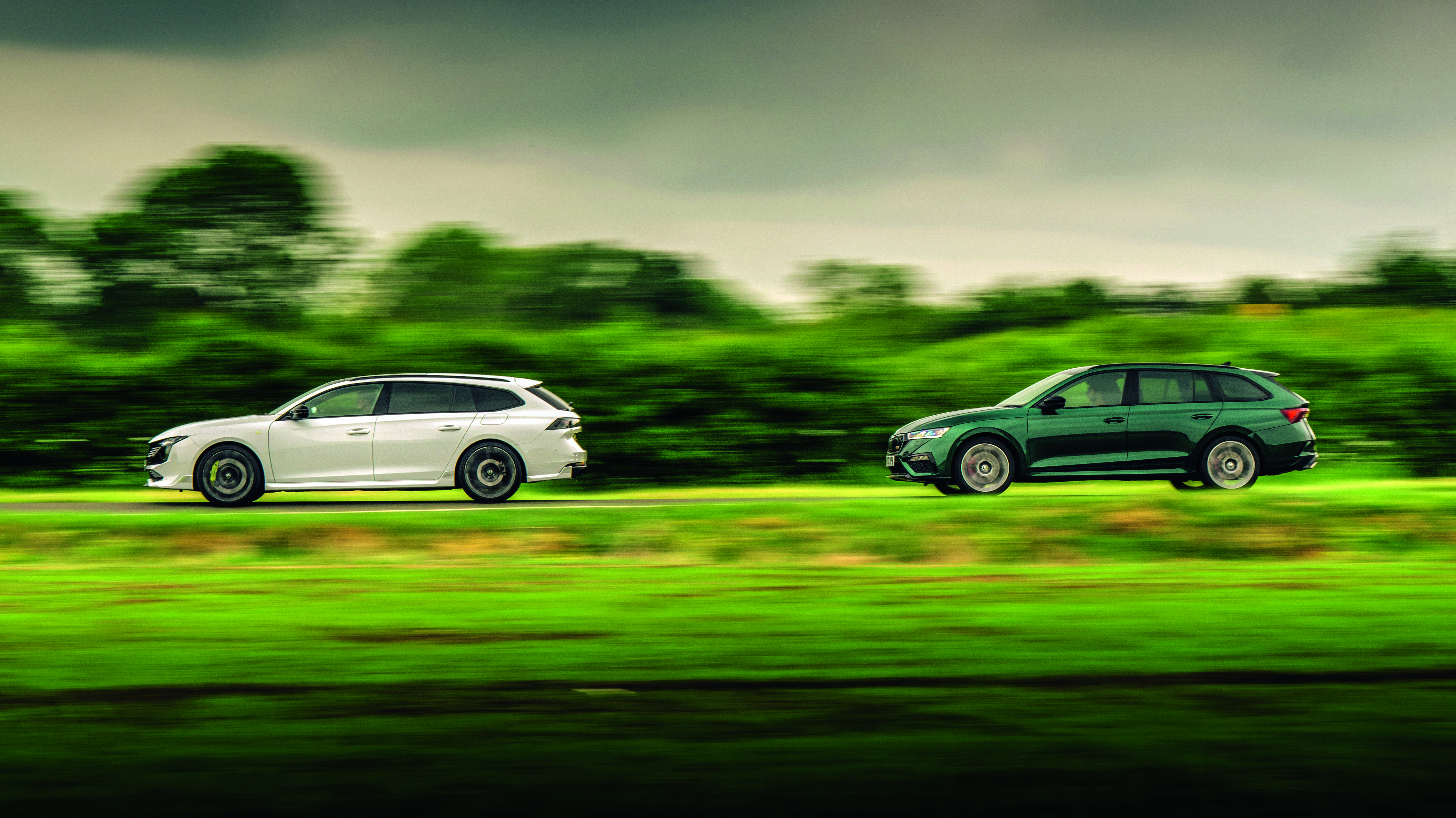Peugeot 508 PSE and Skoda Octavia vRS estate