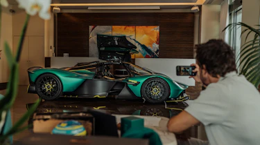 Fernando Alonso's Aston Martin Valkyrie – side