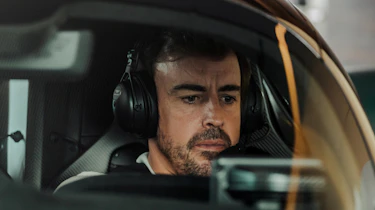 Fernando Alonso in his Valkyrie close up