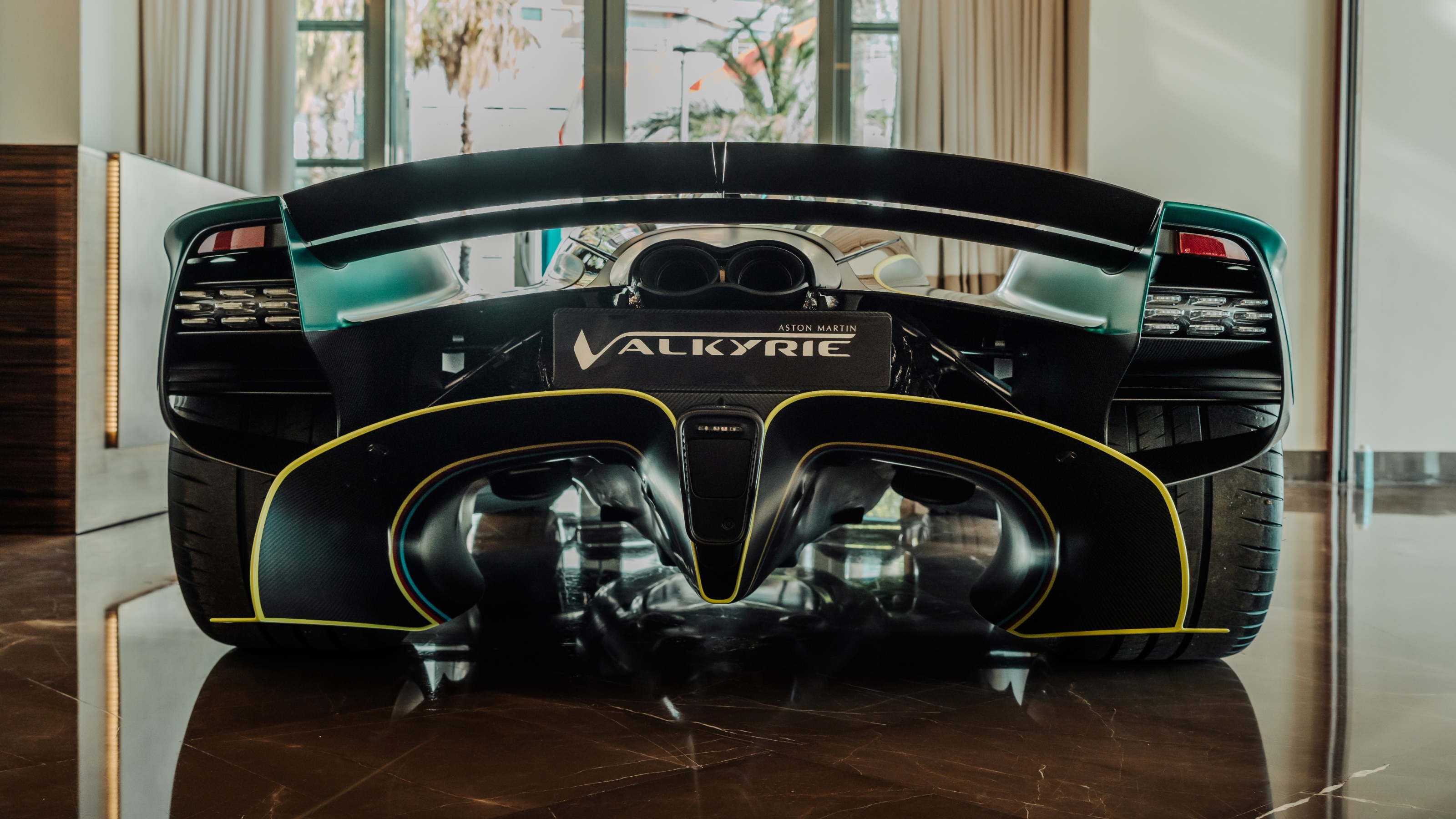Fernando Alonso's Aston Martin Valkyrie – rear