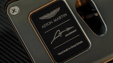 The custom plaque in Alonso's Valkyrie