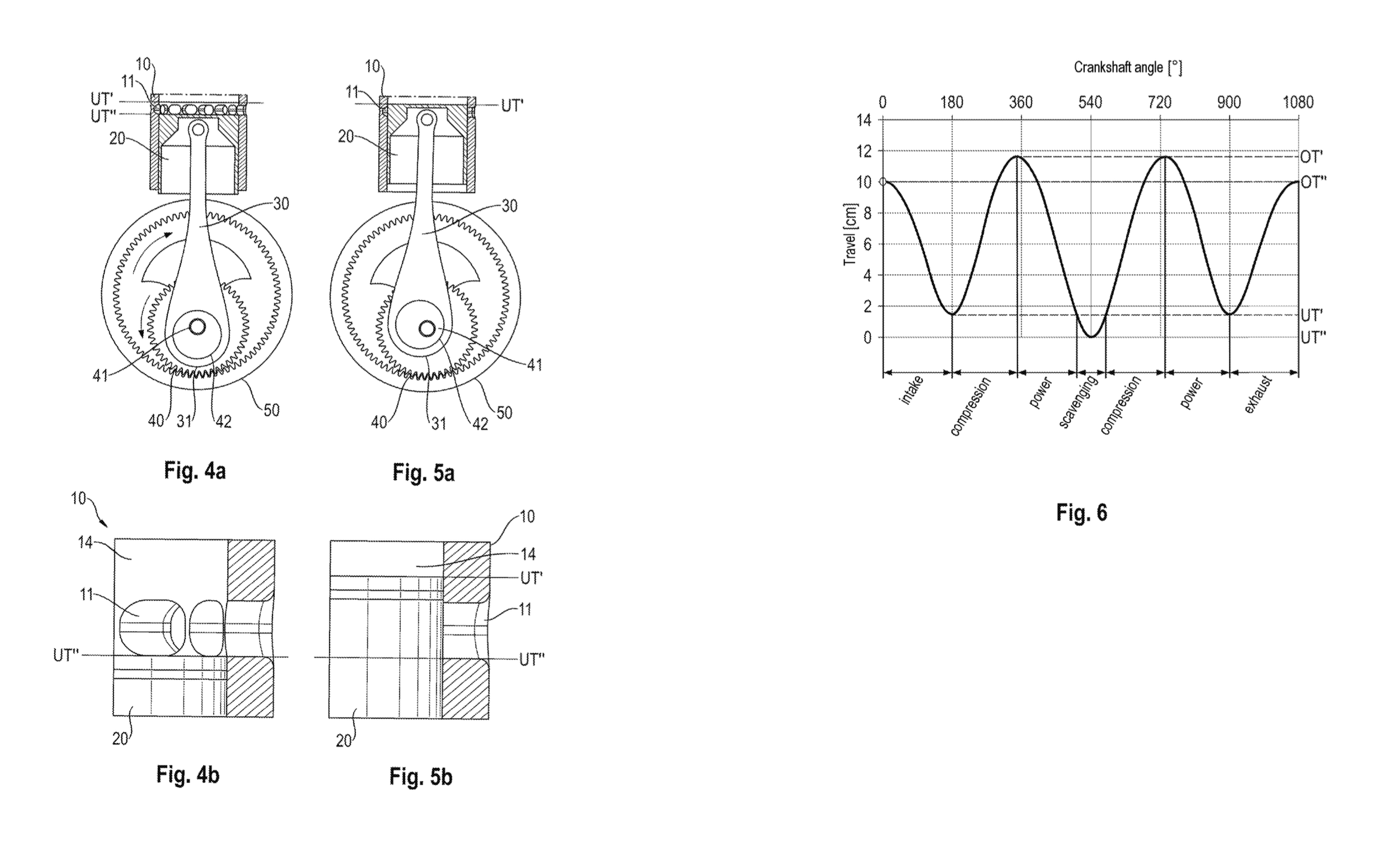 Porsche six-stroke patent drawings