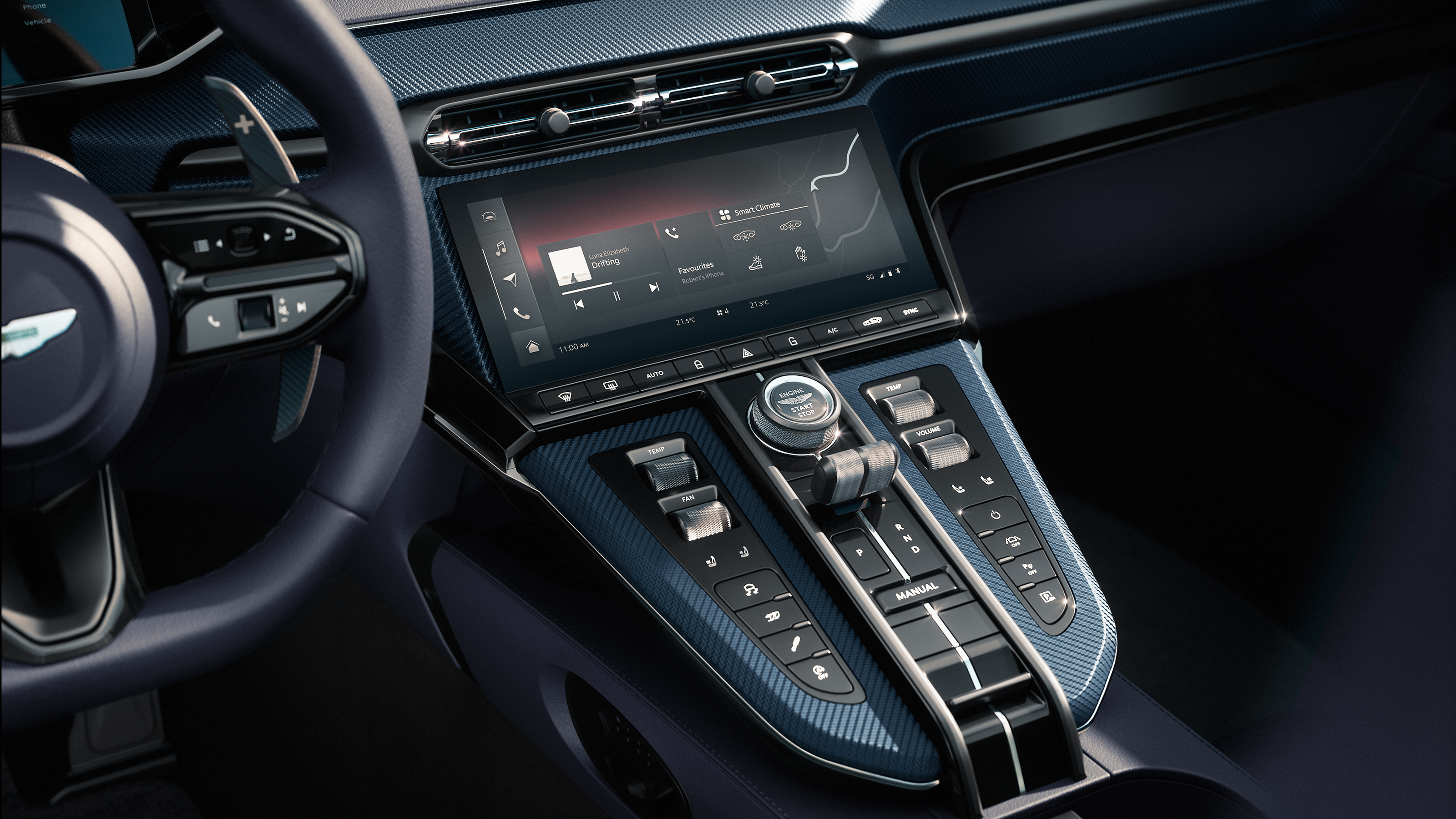 Aston Martin Vantage Roadster – centre console