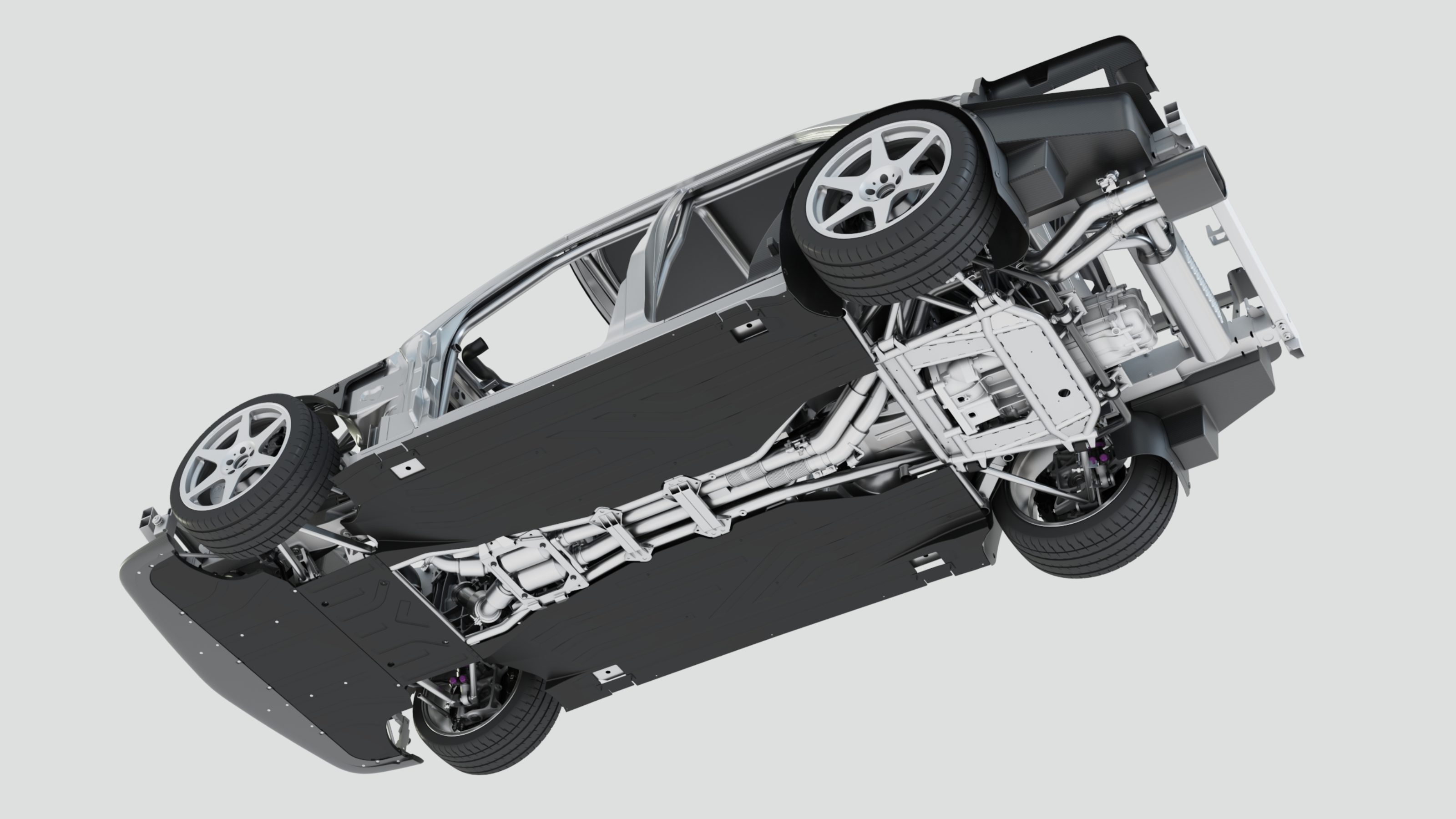 HWA Evo Mercedes 190E restomod chassis