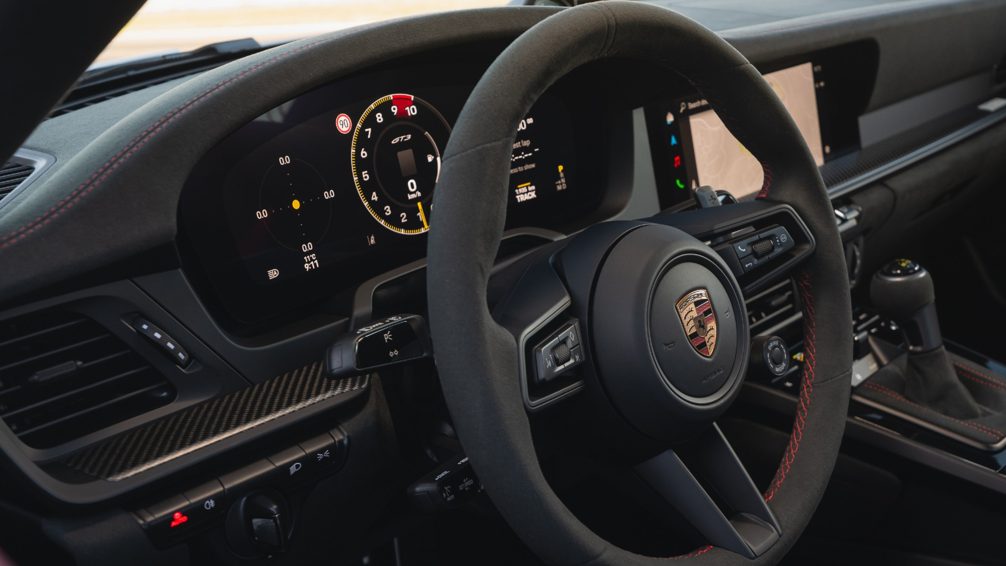 2025 Porsche 911 GT3 dials
