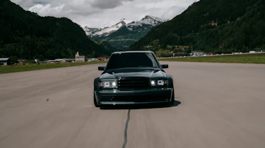 HWA Evo Mercedes 190E restomod front