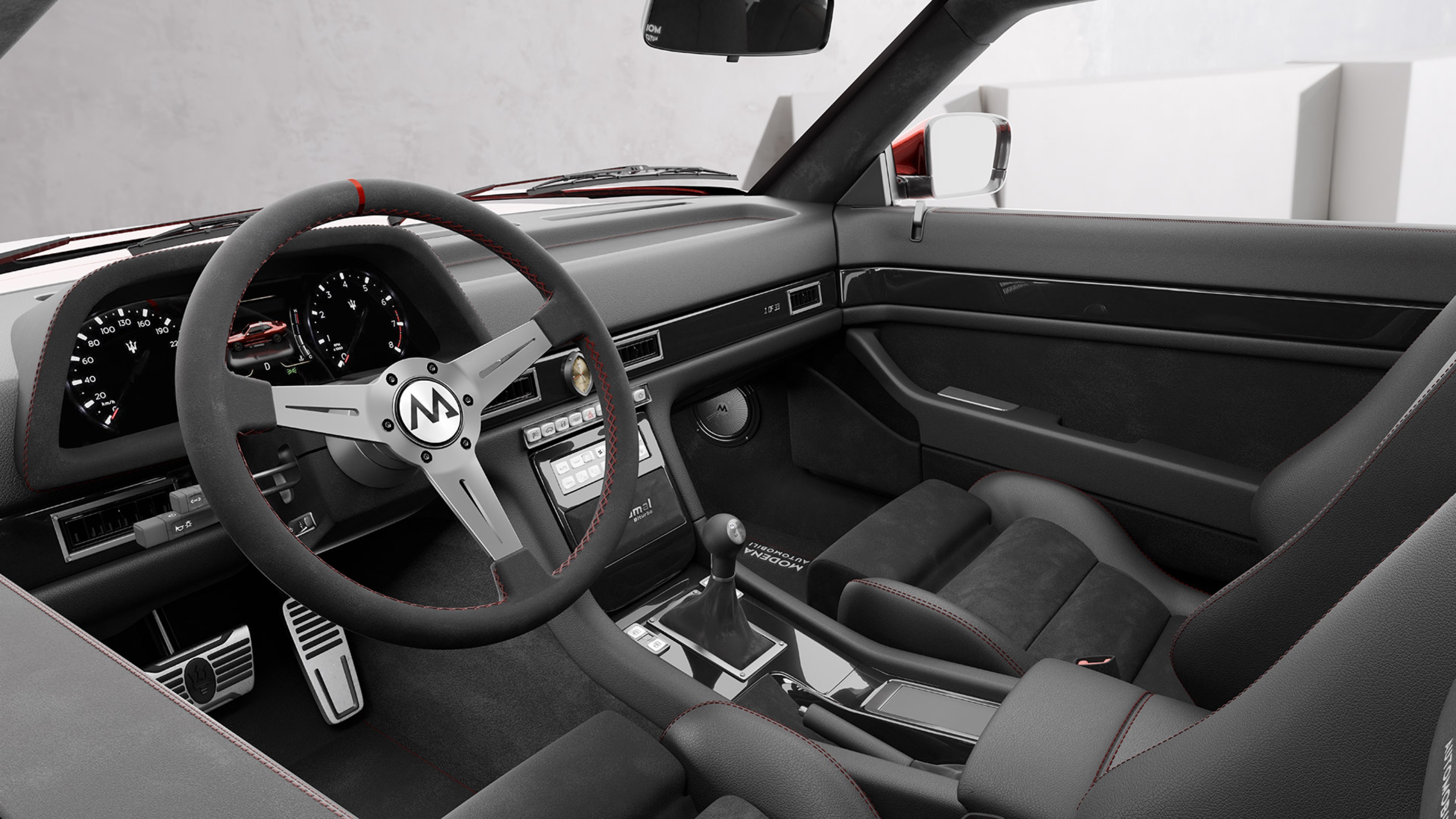 Modena MA-01 Maserati Shamal restomod interior