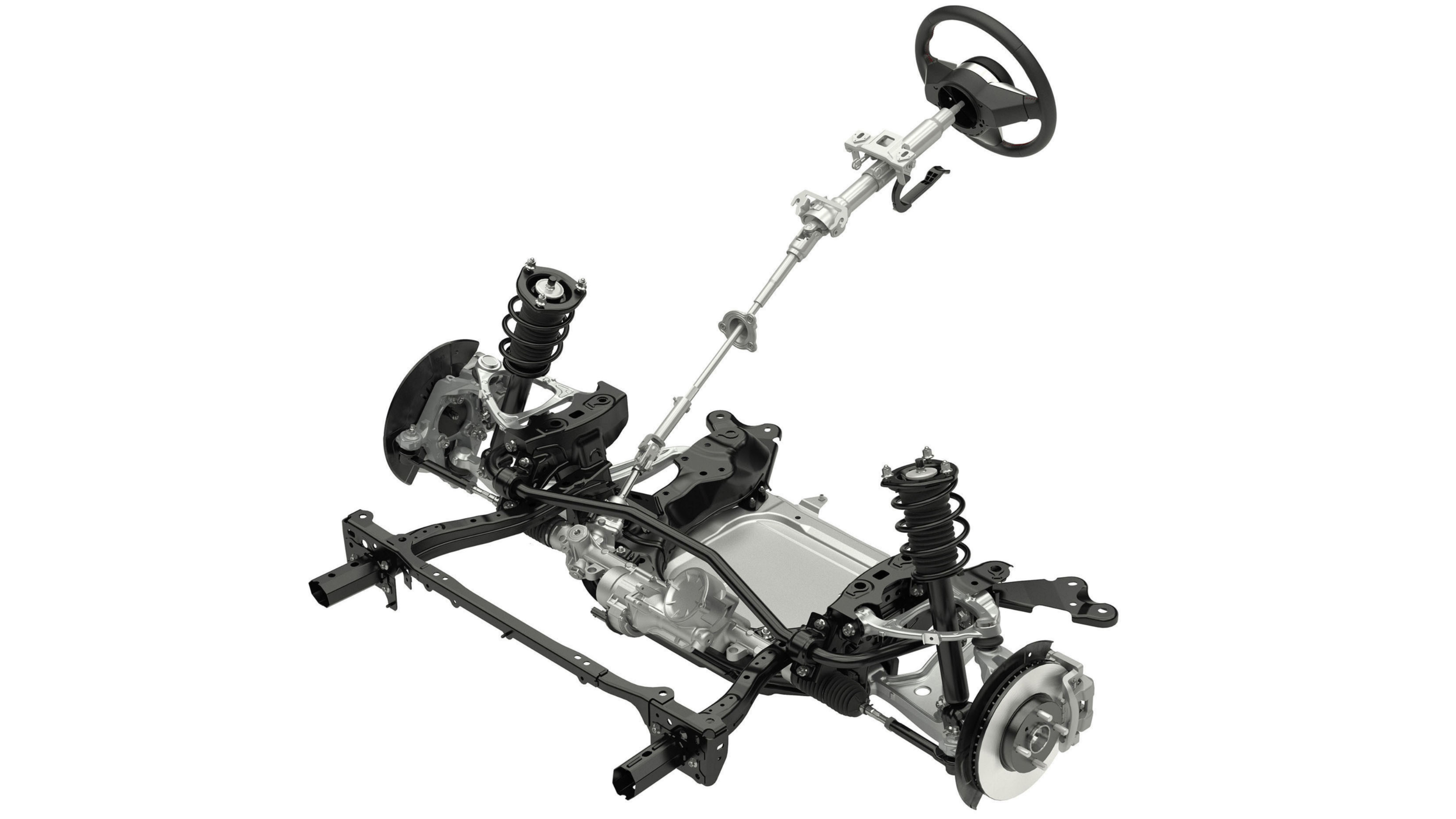 Double wishbone suspension diagram
