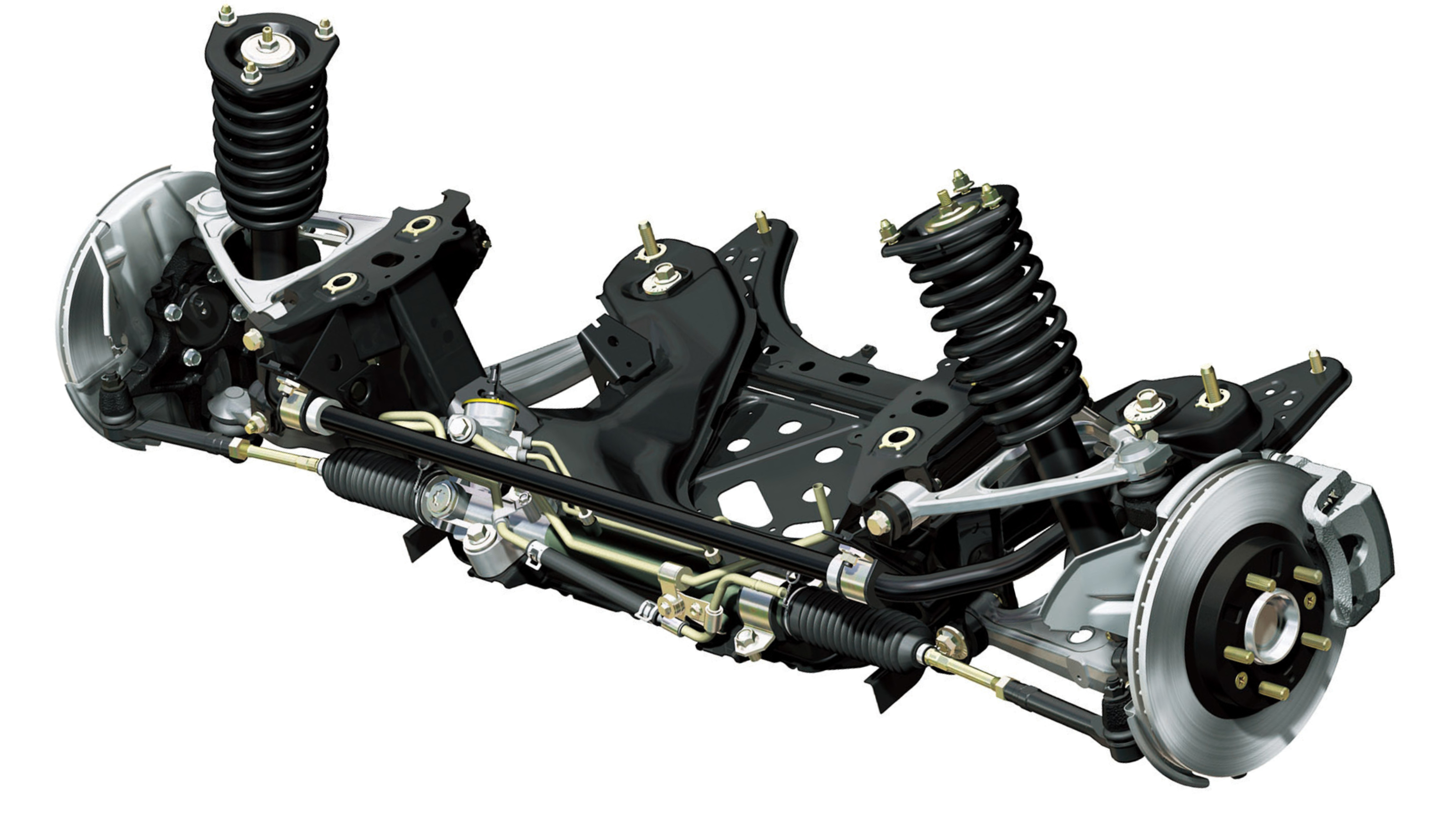 Double wishbone suspension diagram
