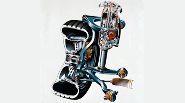 Double wishbone suspension diagram