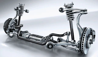 Double wishbone suspension diagram