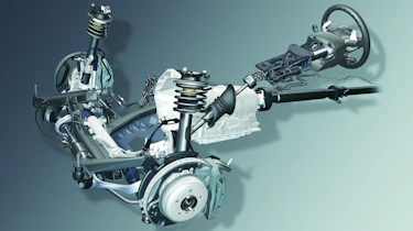 MacPherson strut suspension explained