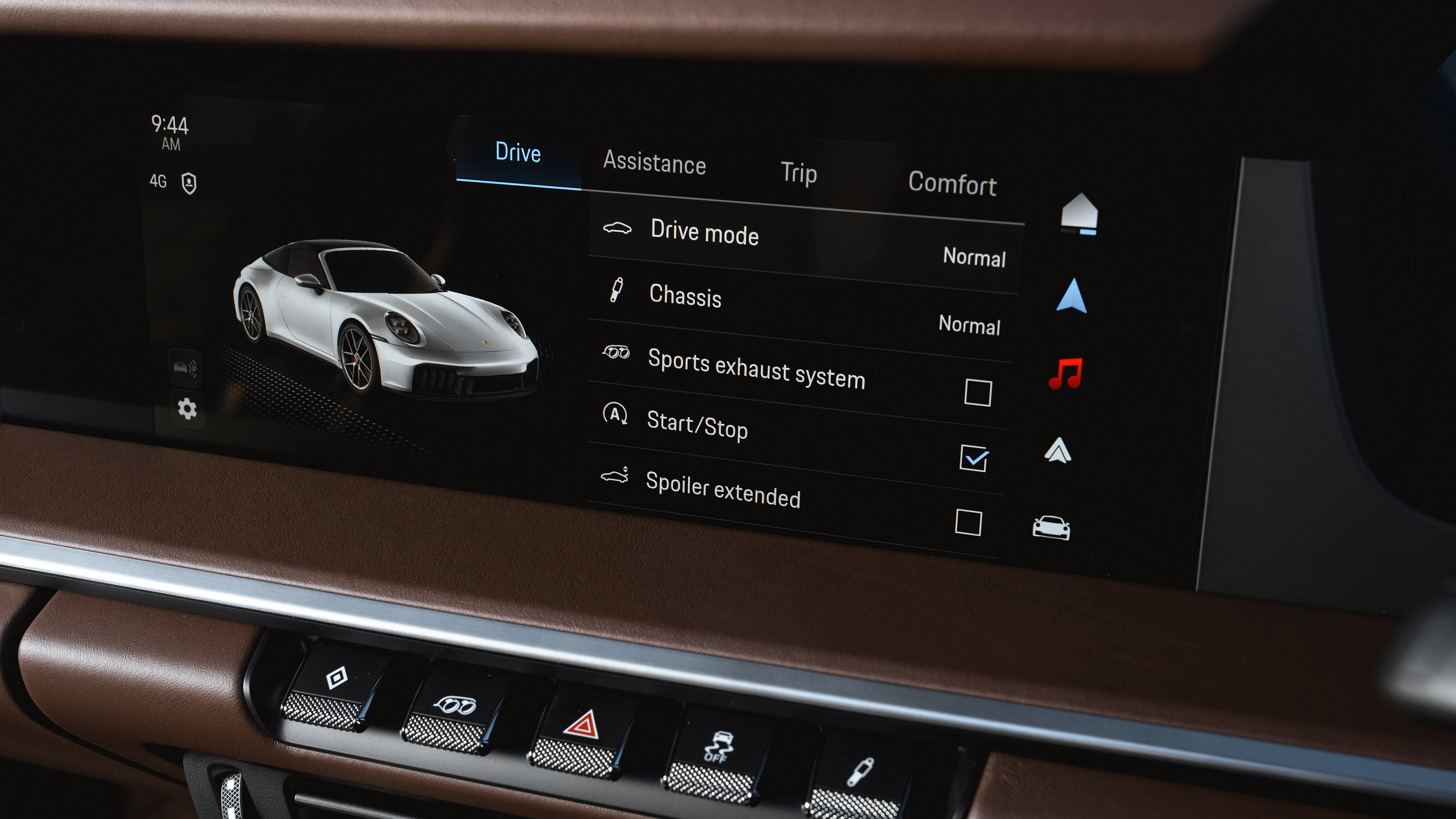 Porsche 911 Targa 4 GTS – infotainment