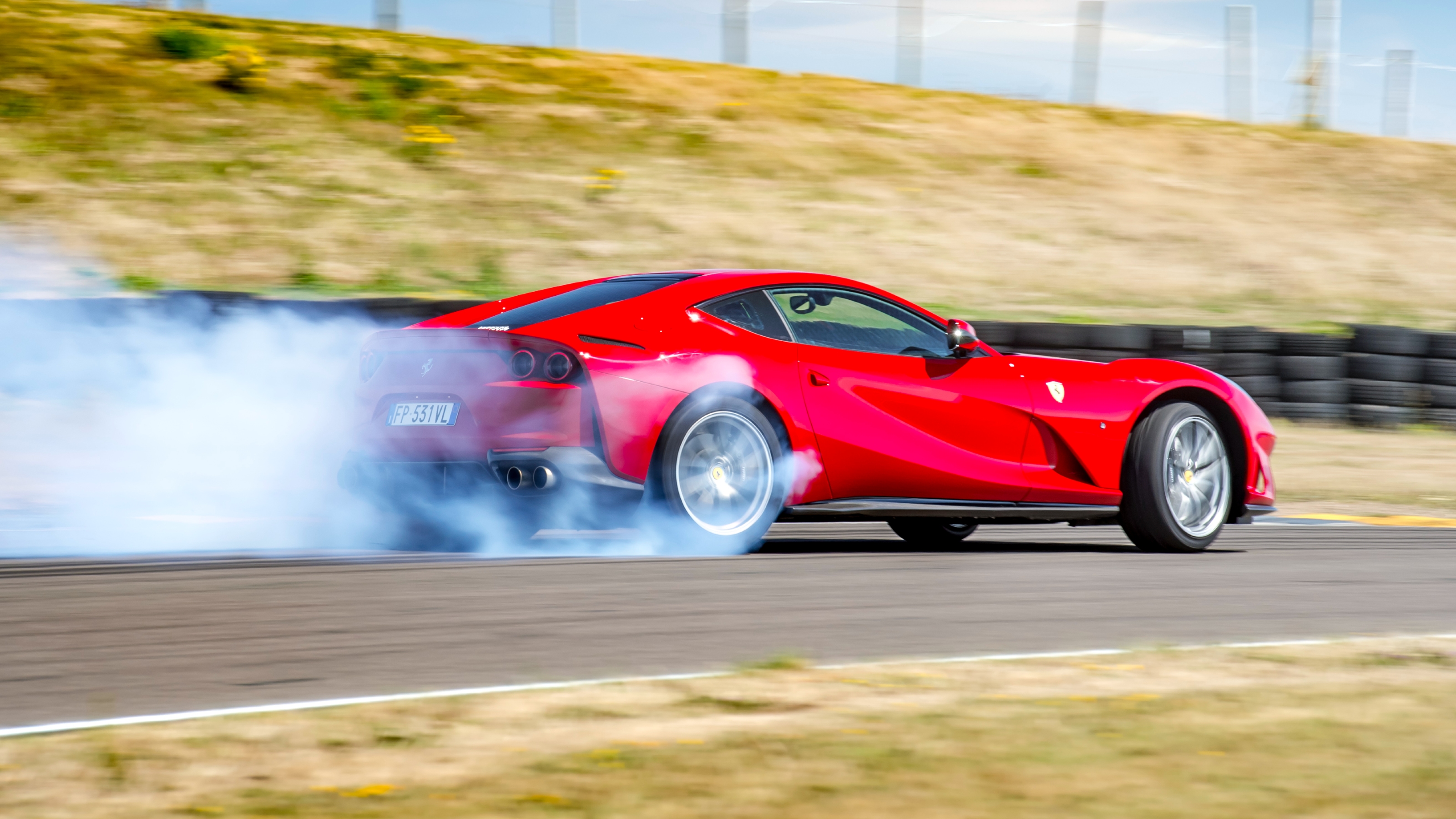 Ferrari 812 Superfast rear drifting