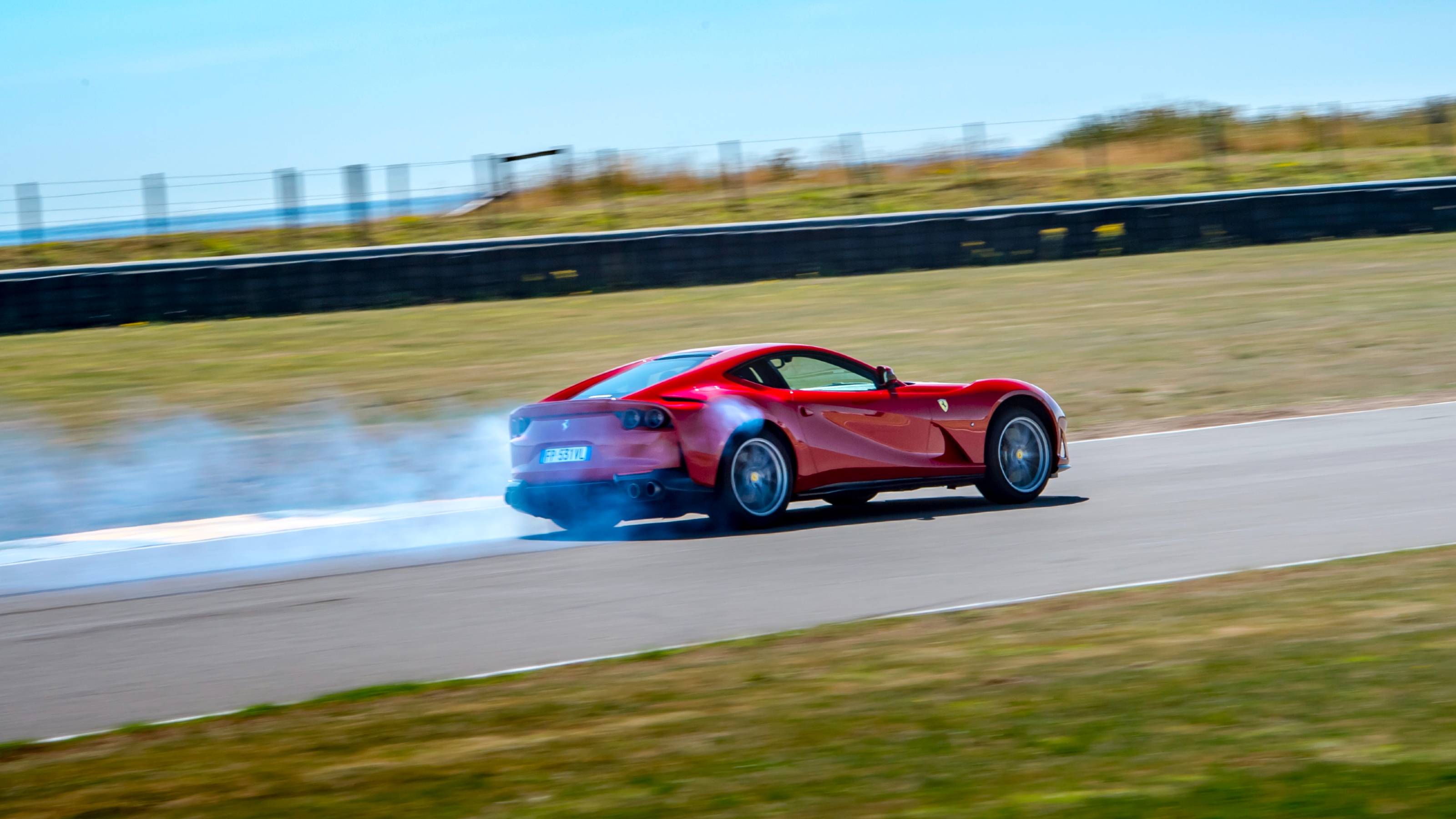 Ferrari 812 Superfast rear drifting