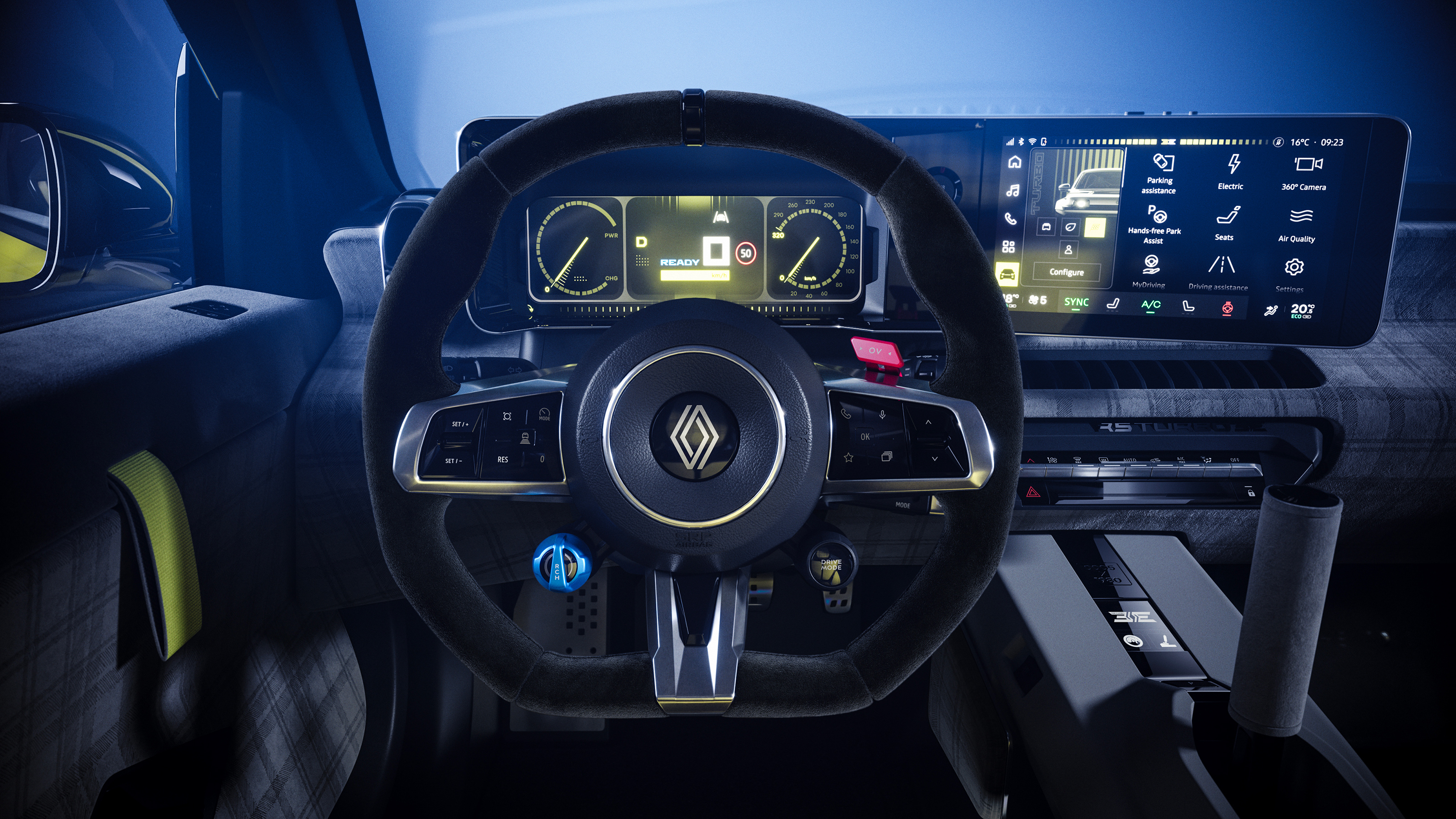 Renault 5 Turbo 3E – steering wheel