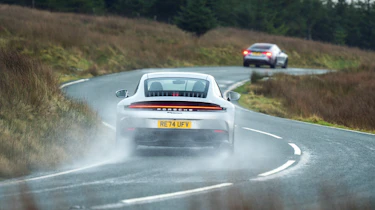 BMW M4 v Porsche 911 rear
