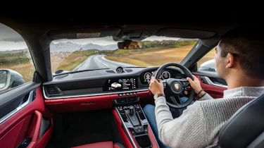 BMW M4 v Porsche 911 interior
