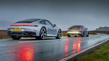 BMW M4 v Porsche 911 rear