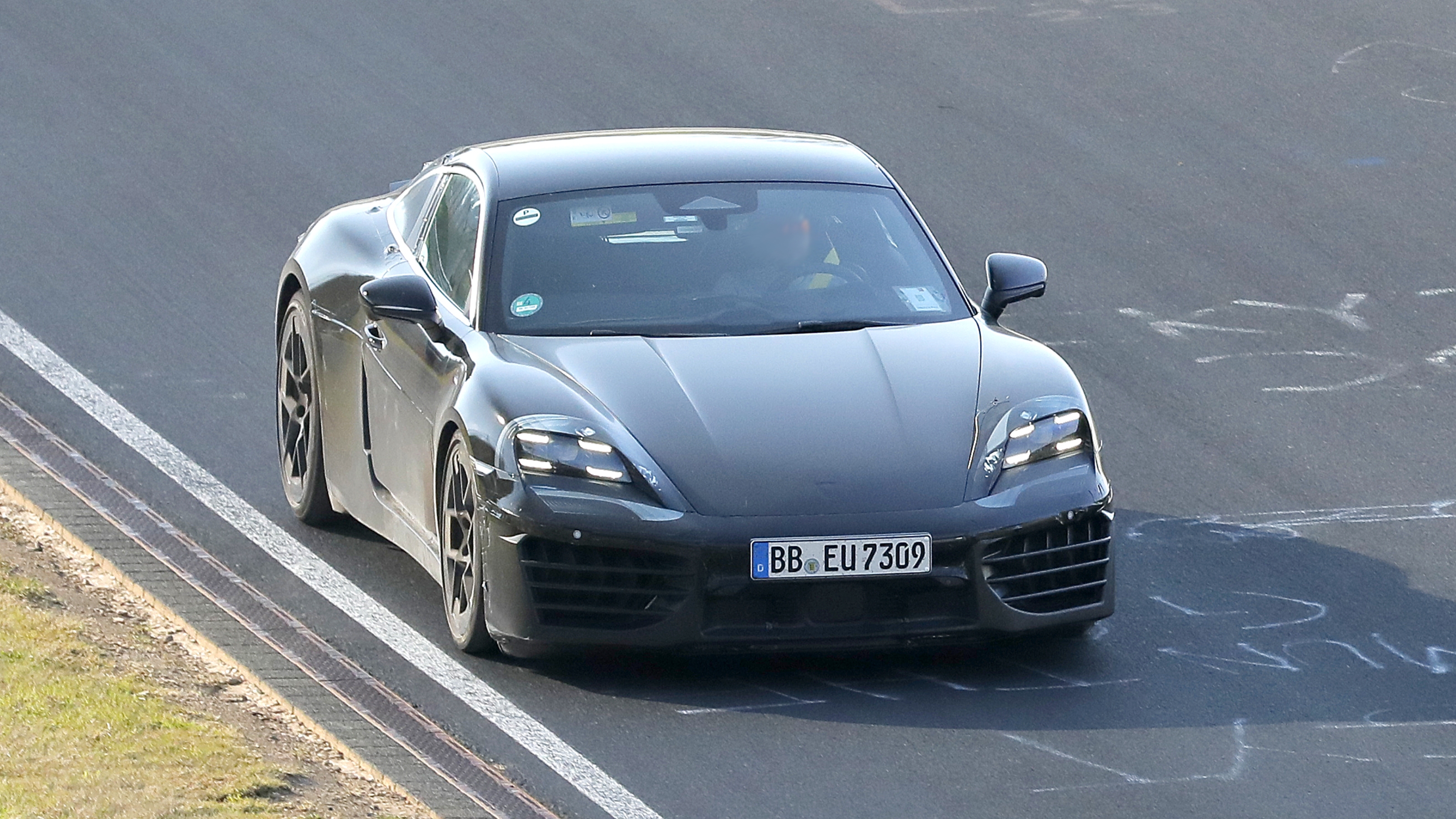 Electric Porsche Cayman front