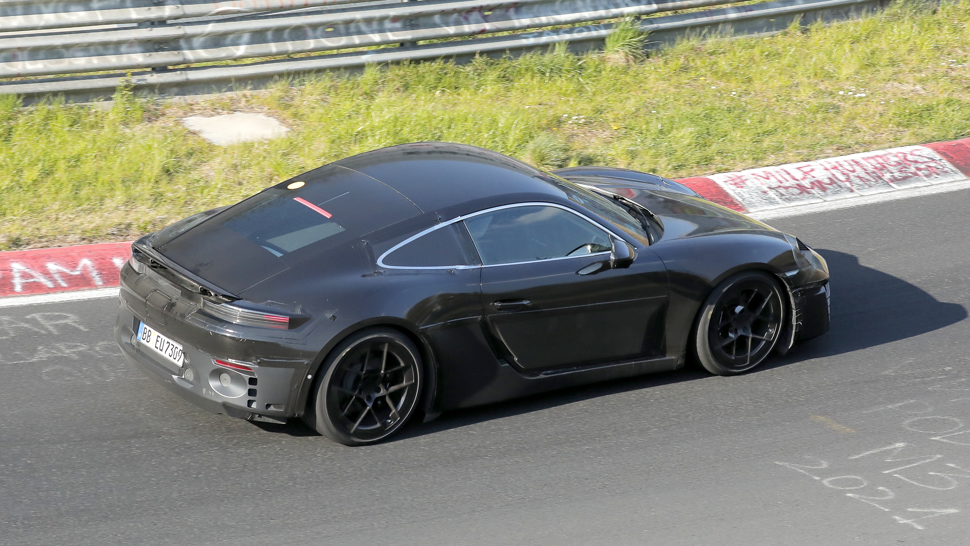 Electric Porsche Cayman rear