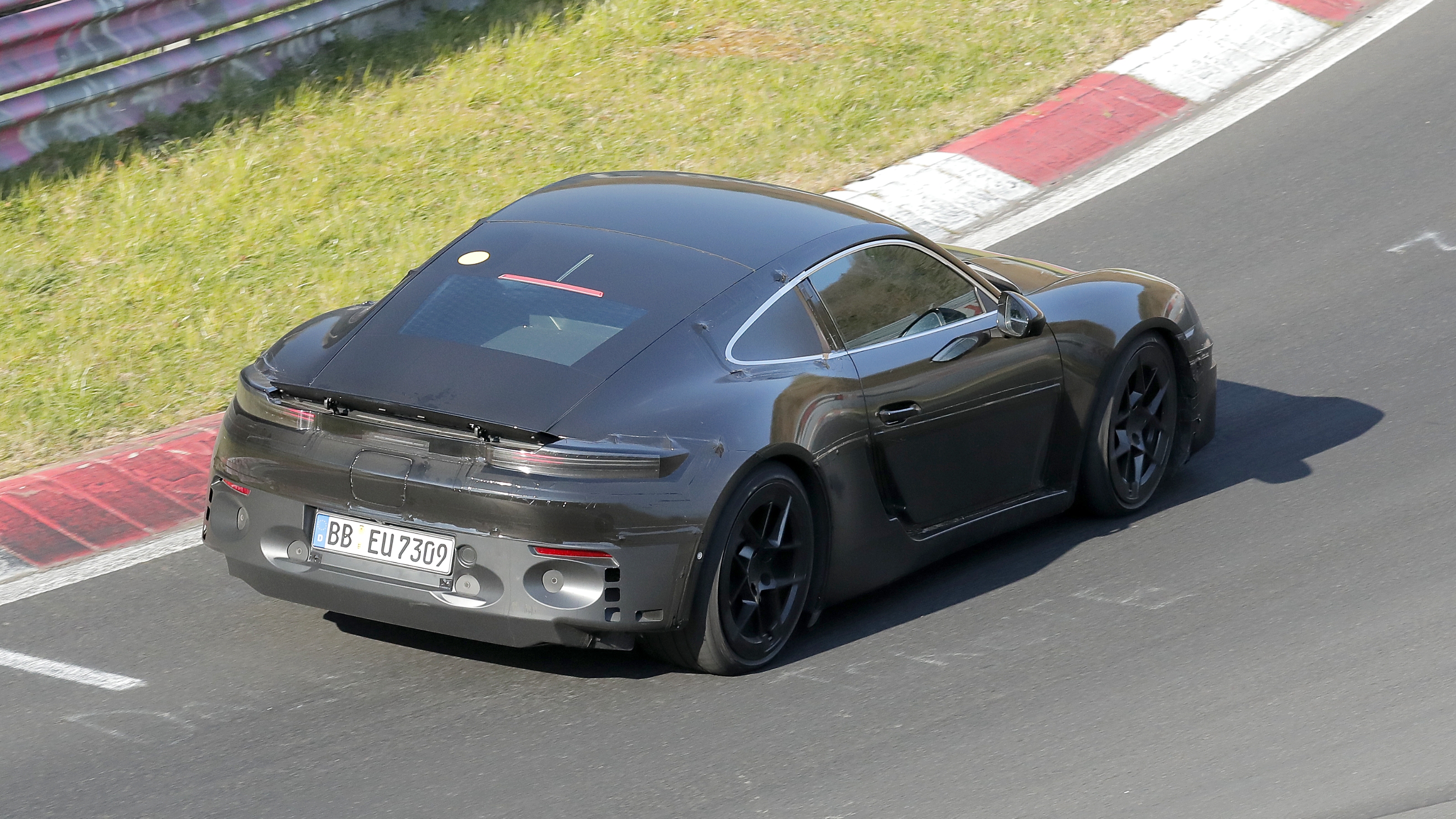 Electric Porsche Cayman rear