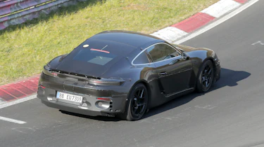 Electric Porsche Cayman rear