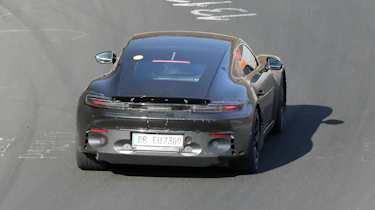 Electric Porsche Cayman rear